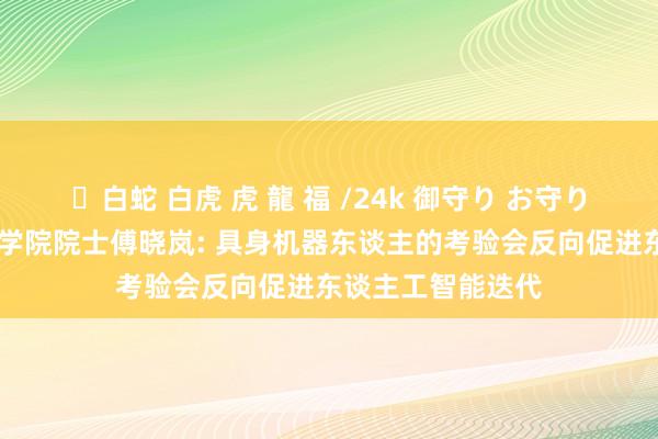 ✨白蛇 白虎 虎 龍 福 /24k 御守り お守り 专访英国社会科学院院士傅晓岚: 具身机器东谈主的考验会反向促进东谈主工智能迭代